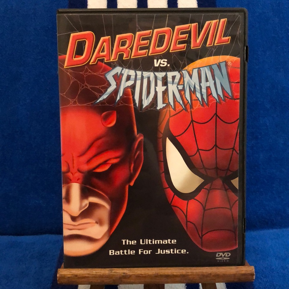 Daredevil Vs Spider-Man (DVD, 2002) The Ultimate Battle for Justice 1-Owner EUC